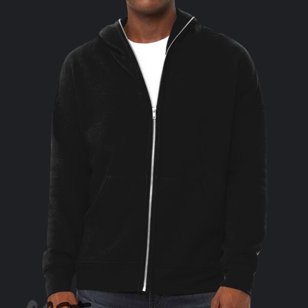 FWD Fashion Unisex Full-Zip Fleece with Zippered Hood Thumbnail
