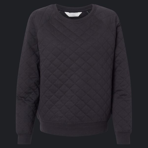 Women's Quilted Crewneck Pullover Thumbnail