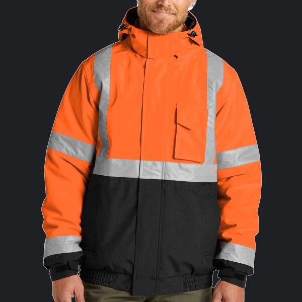 Ansi 107 Class 3 Economy Waterproof Insulated Bomber Jacket Thumbnail