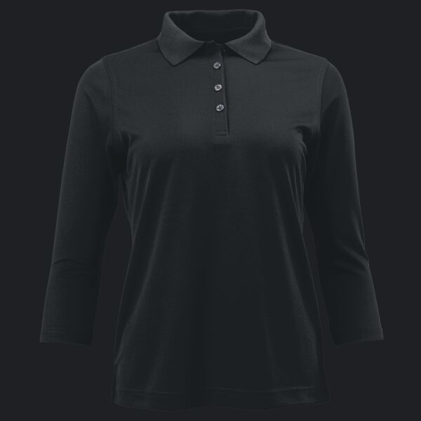Women's Lady Palm Three-Quarter Sleeve Polo Thumbnail