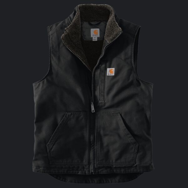 Sherpa Lined Mock Neck Vest Thumbnail