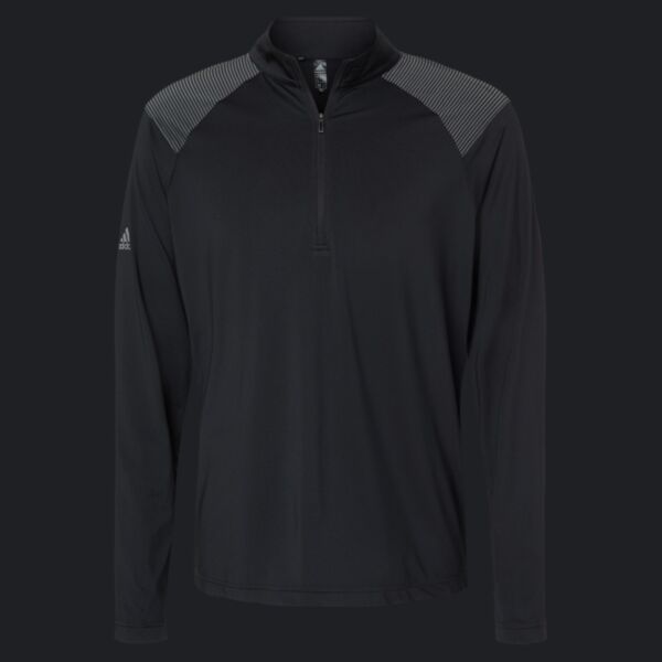 Men's Ultimate365 Lightweight Shoulder Stripe Quarter-Zip Pullover Thumbnail