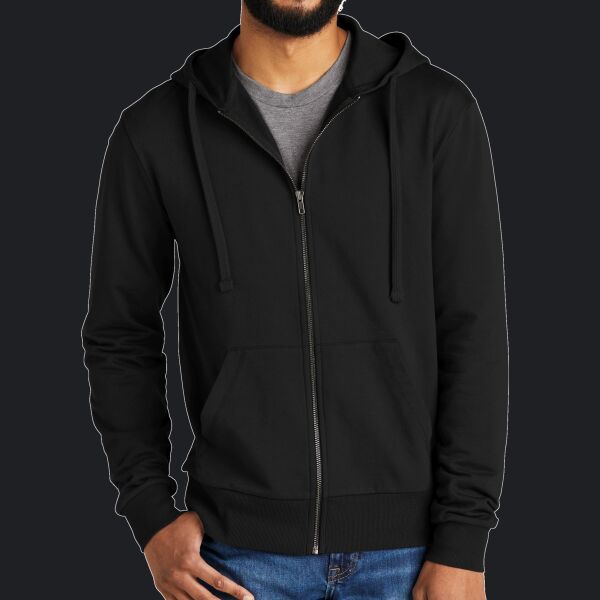 Unisex Organic French Terry Full Zip Hoodie Thumbnail