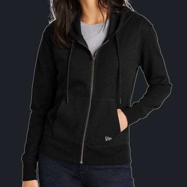 Women's Thermal Full Zip Hoodie Thumbnail