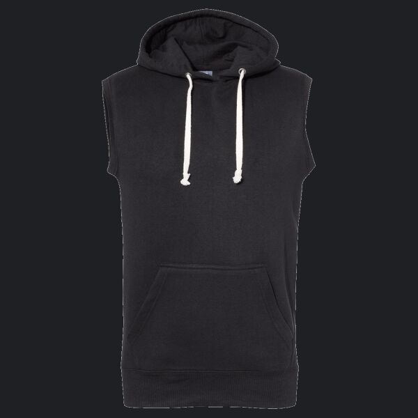 Adult Triblend Fleece Sleeveless Hooded Sweatshirt Thumbnail