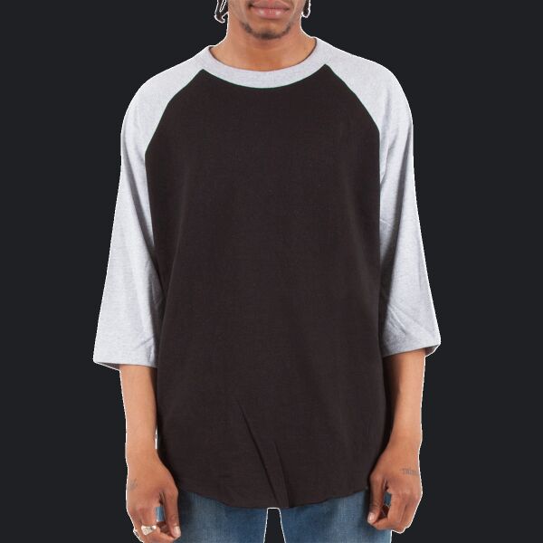 Adult Three-Quarter Sleeve Raglan T-Shirt Thumbnail