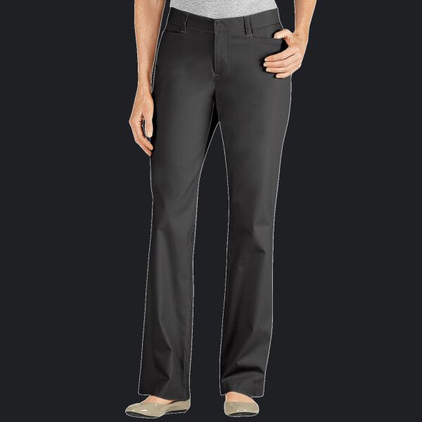 Ladies' Curvy Fit Straight Leg Flat Front Pant Thumbnail