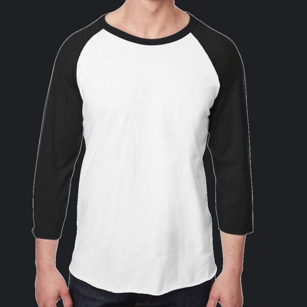 Unisex Three-Quarter Sleeve Raglan T-Shirt Thumbnail