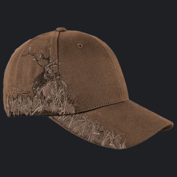 Brushed Cotton Twill Elk Cap Thumbnail