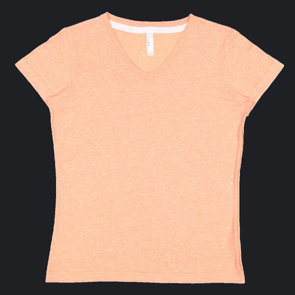 Ladies' V-Neck Harborside Melange Jersey T-Shirt Thumbnail