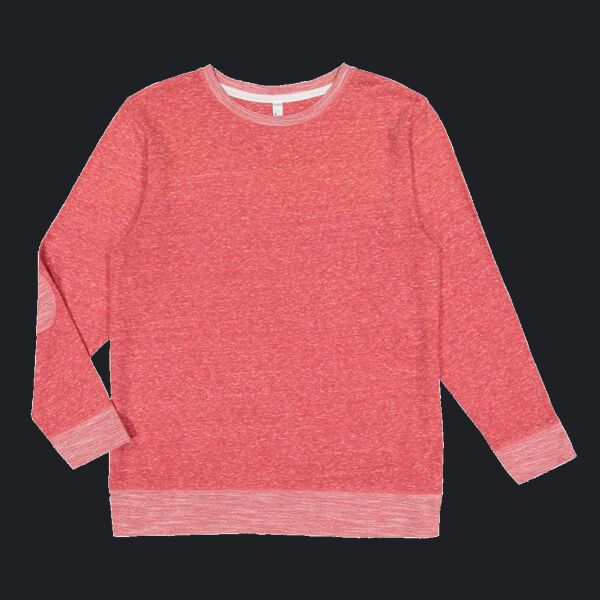 Adult Harborside Melange French Terry Crewneck with Elbow Patches Thumbnail