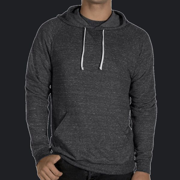 Adult Snow Heather Raglan Hooded Sweatshirt Thumbnail