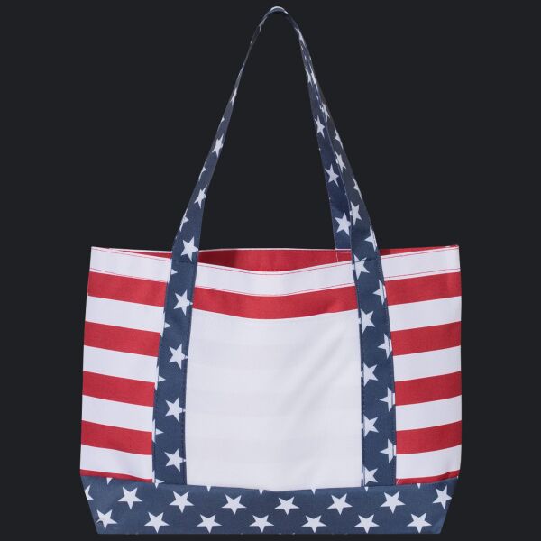 Patriotic Beach Tote Bag Thumbnail