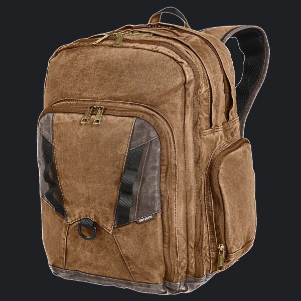 Heavy Duty Traveler Canvas Laptop Backpack Thumbnail