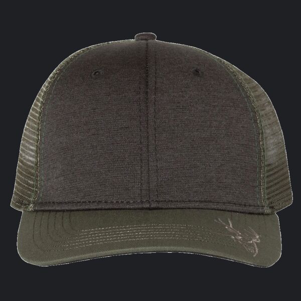 Structured Mid Profile Heather Trucker Hat Thumbnail