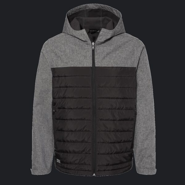 Men's Pinnacle Puffer Body Softshell Hooded Jacket Thumbnail