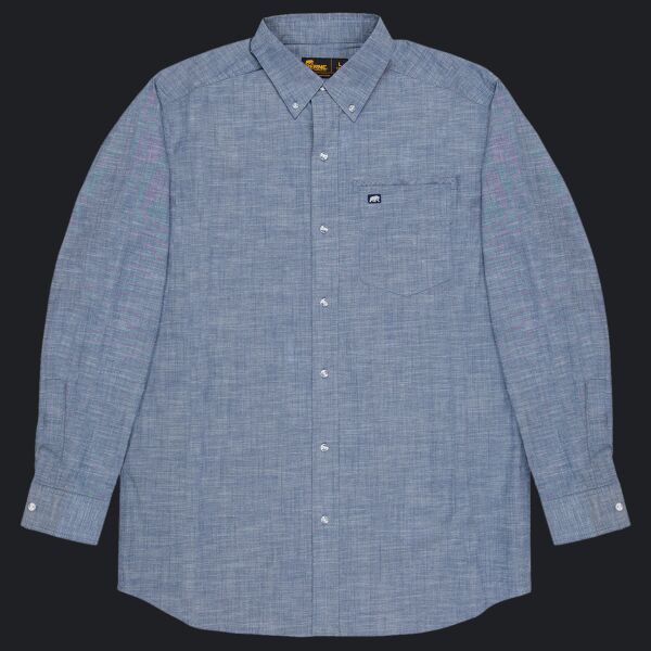 Men's Foreman Flex180 Chambray Button-Down Woven Shirt Thumbnail