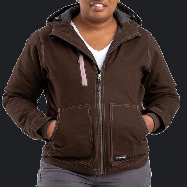 Ladies' Softstone Modern Full-Zip Hooded Jacket Thumbnail