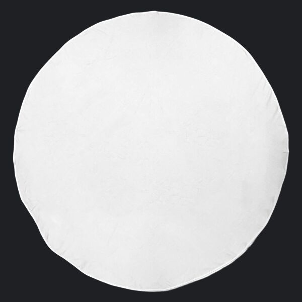 Round White Beach Towel Thumbnail