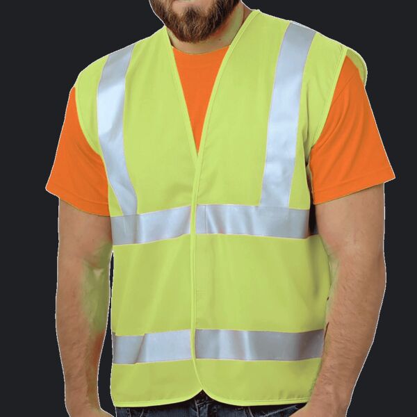 Unisex USA Made Class 2 ANSI High Vis Economy Safety Vest Thumbnail