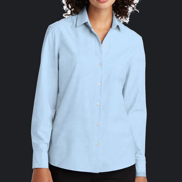 Women's Long Sleeve Stretch Woven Shirt Thumbnail