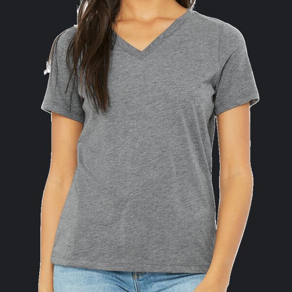 Ladies' Relaxed Triblend V-Neck T-Shirt Thumbnail