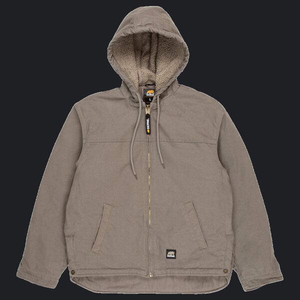 Men's Heartland Washed Duck Hooded Work Coat Thumbnail