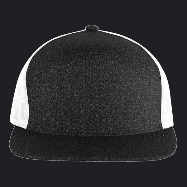 Heather 6-Panel Arch Trucker Snapback Cap Thumbnail