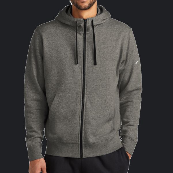 Club Fleece Sleeve Swoosh Full Zip Hoodie Thumbnail