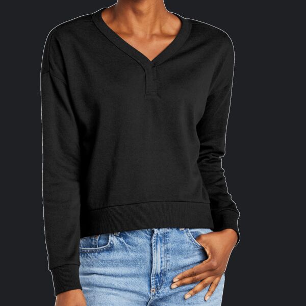 Women's Perfect Tri ® Fleece V Neck Sweatshirt Thumbnail