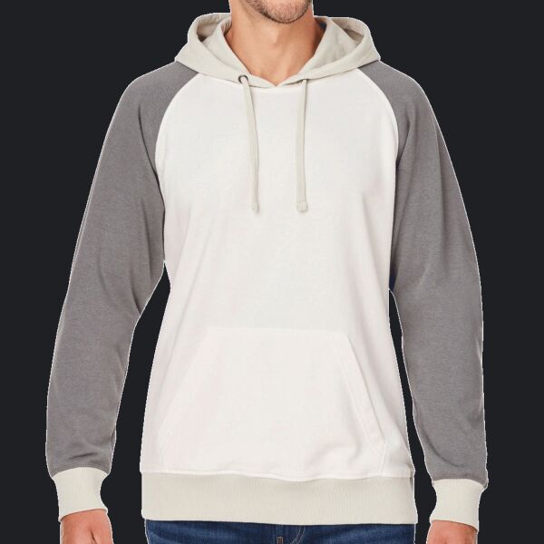 Unisex Vintage Tricolor Hooded Sweatshirt Thumbnail