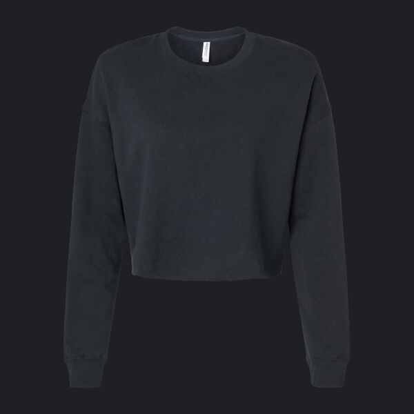 Women's Lightweight Crop Crewneck Sweatshirt Thumbnail