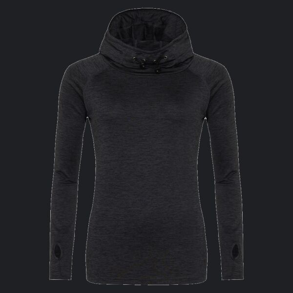 Ladies' Cool Cowl-Neck Long-Sleeve T-Shirt Thumbnail