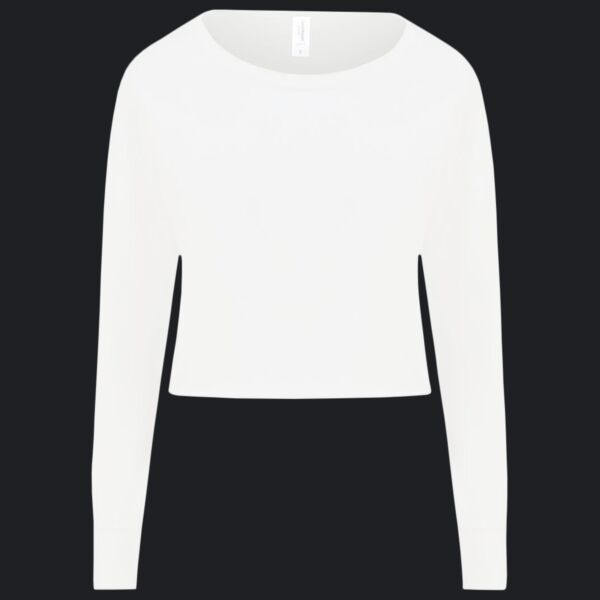Ladies' Cropped Pullover Sweatshirt Thumbnail