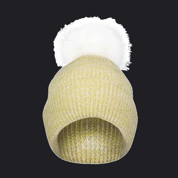 Faux Fur Pom Beanie Thumbnail