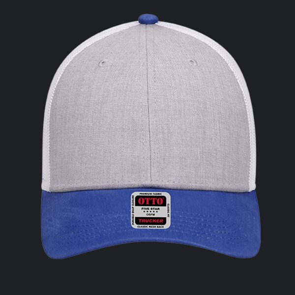 OTTO CAP 6 Panel Low Profile Mesh Back Trucker Hat Thumbnail