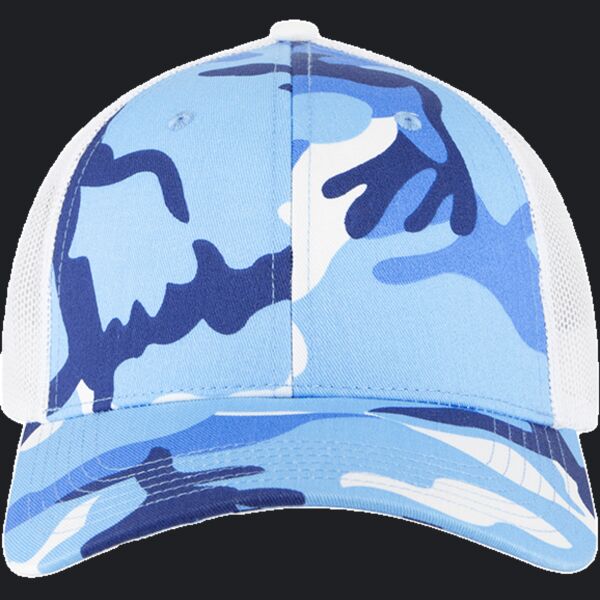 OTTO CAP Camouflage 6 Panel Low Profile Mesh Back Trucker Hat Thumbnail