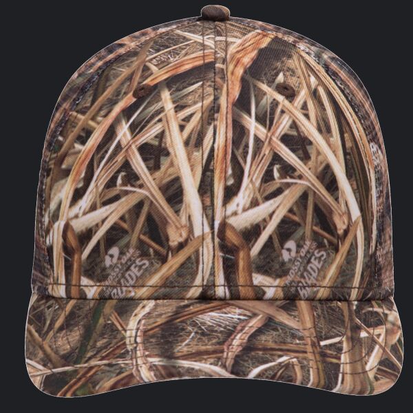 OTTO CAP® Mossy Oak Camouflage Superior Polyester Twill 6 Panel Low Profile Mesh Back Trucker Hat Thumbnail