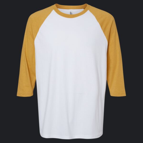 Unisex CVC Three-Quarter Sleeve Tee Thumbnail