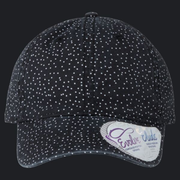 Women's Garment-Washed Fashion Print Cap Thumbnail