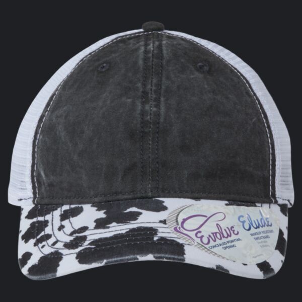 Women's Printed Bill with Mesh Back Cap Thumbnail