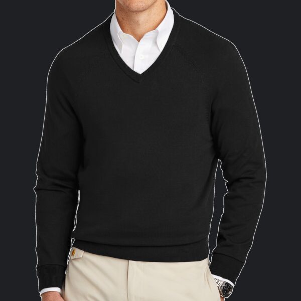 Cotton Stretch V Neck Sweater Thumbnail