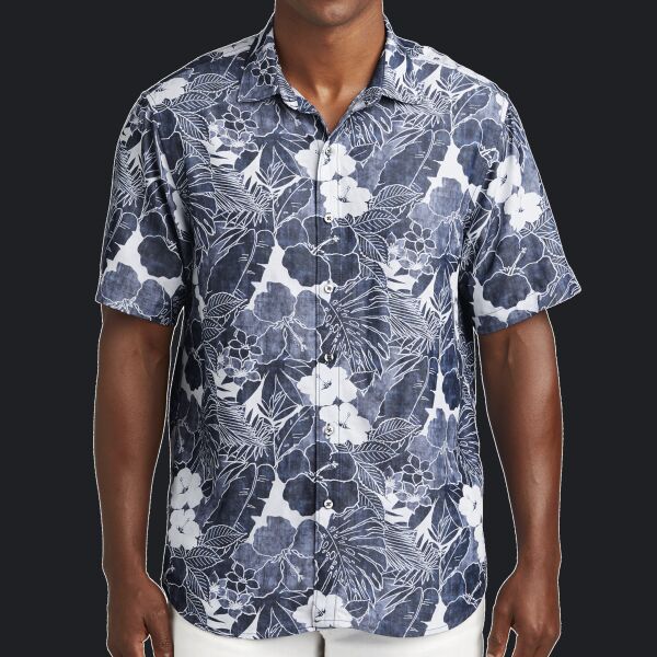 Coconut Point Playa Flora Short Sleeve Shirt Thumbnail