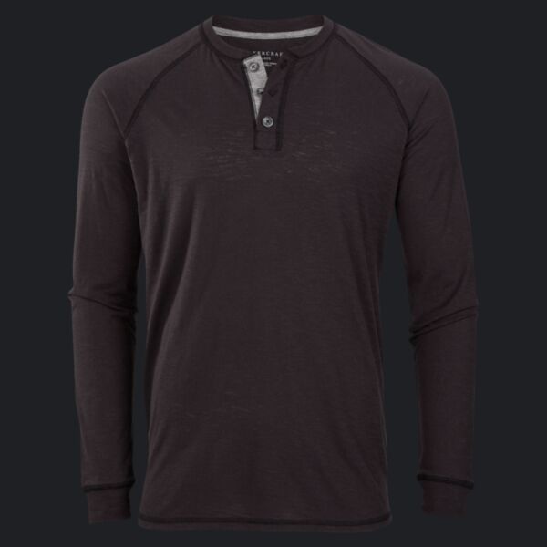 Unisex Henley Long Sleeve T-Shirt Thumbnail