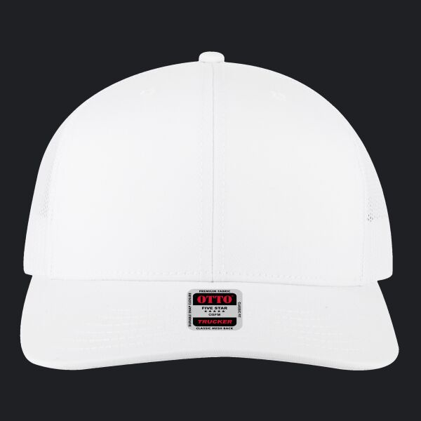 OTTO CAP 6 Panel Mid Profile Mesh Back Trucker Hat Thumbnail