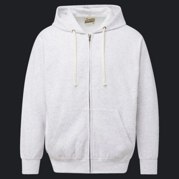 Unisex Vintage Fleece Full-Zip Hooded Sweatshirt Thumbnail