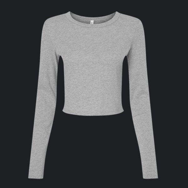 Ladies' Micro Ribbed Long Sleeve Baby T-Shirt Thumbnail