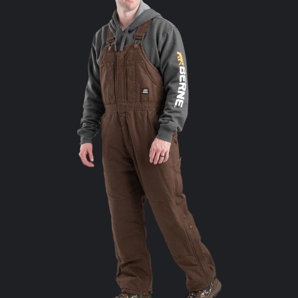 Men's Heartland Insulated Washed Duck Bib Overall Thumbnail