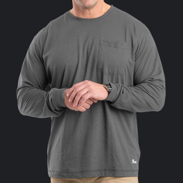 Unisex Performance Long-Sleeve Pocket T-Shirt Thumbnail