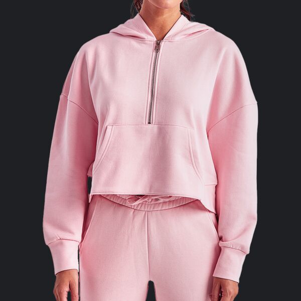 Ladies' Alice Half-Zip Hooded Sweatshirt Thumbnail